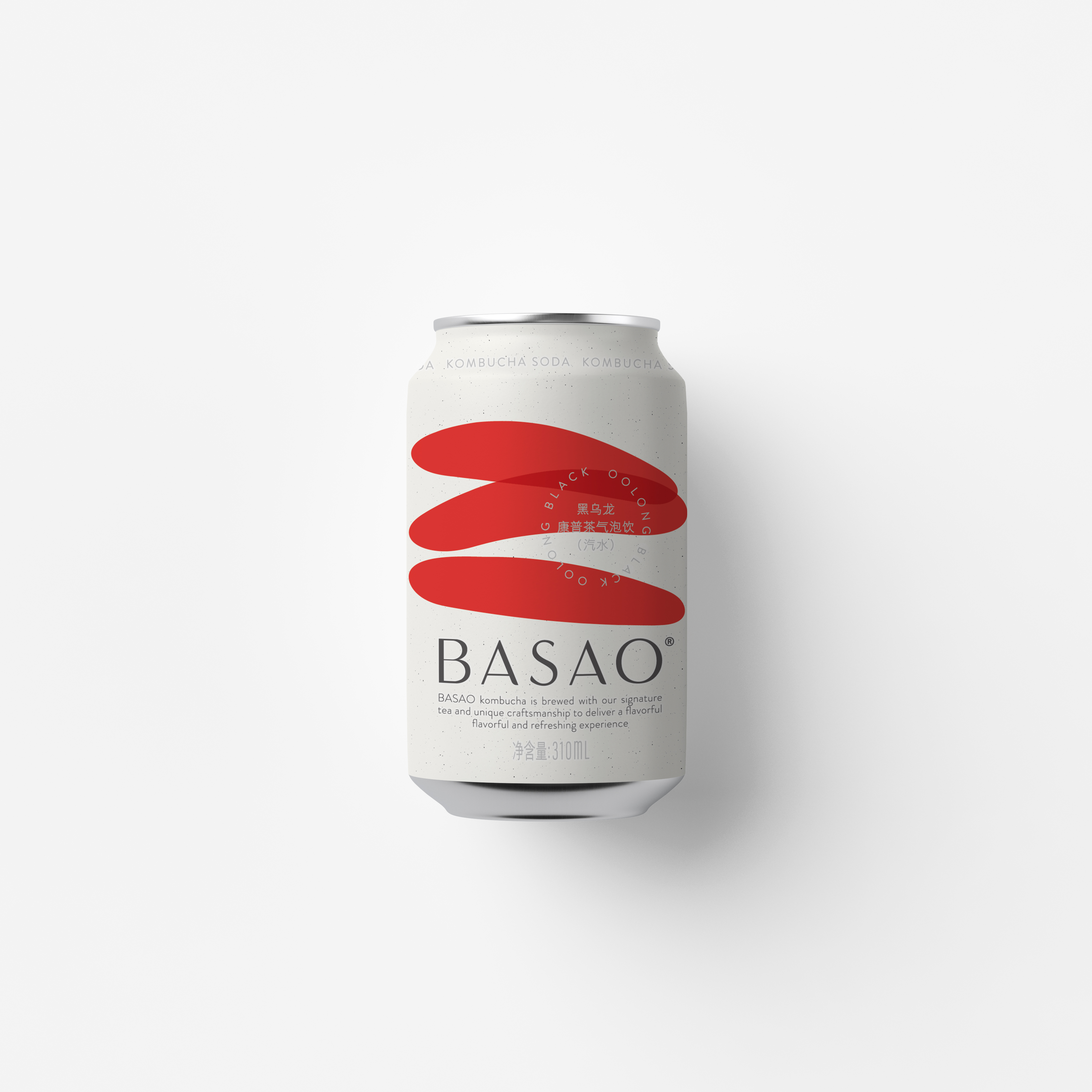 BASAO黑乌龙康普茶气泡饮（单罐）