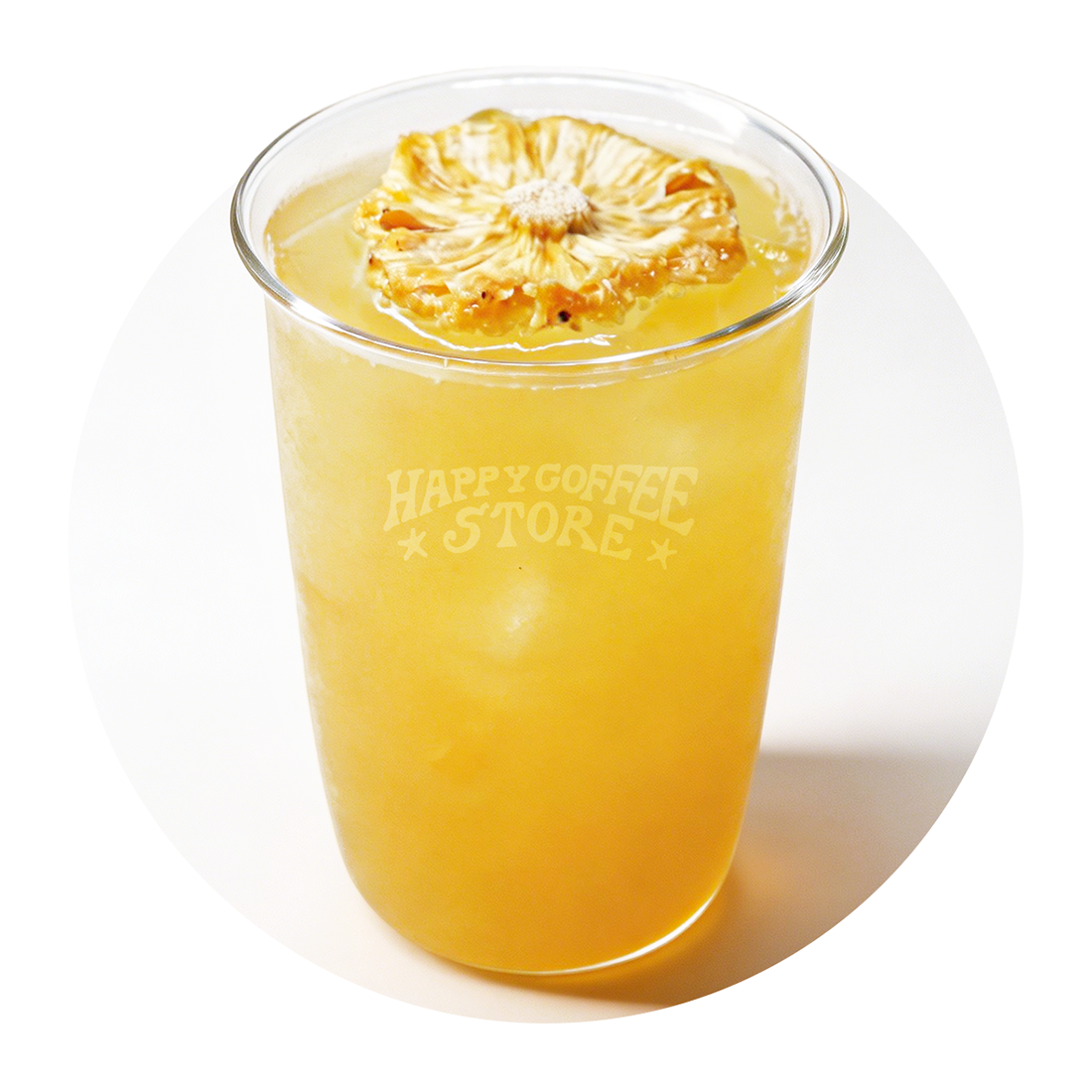 菠萝气泡冰茶