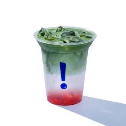 草莓抹茶拿铁