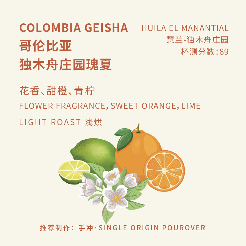哥伦比亚 瑰夏 单品