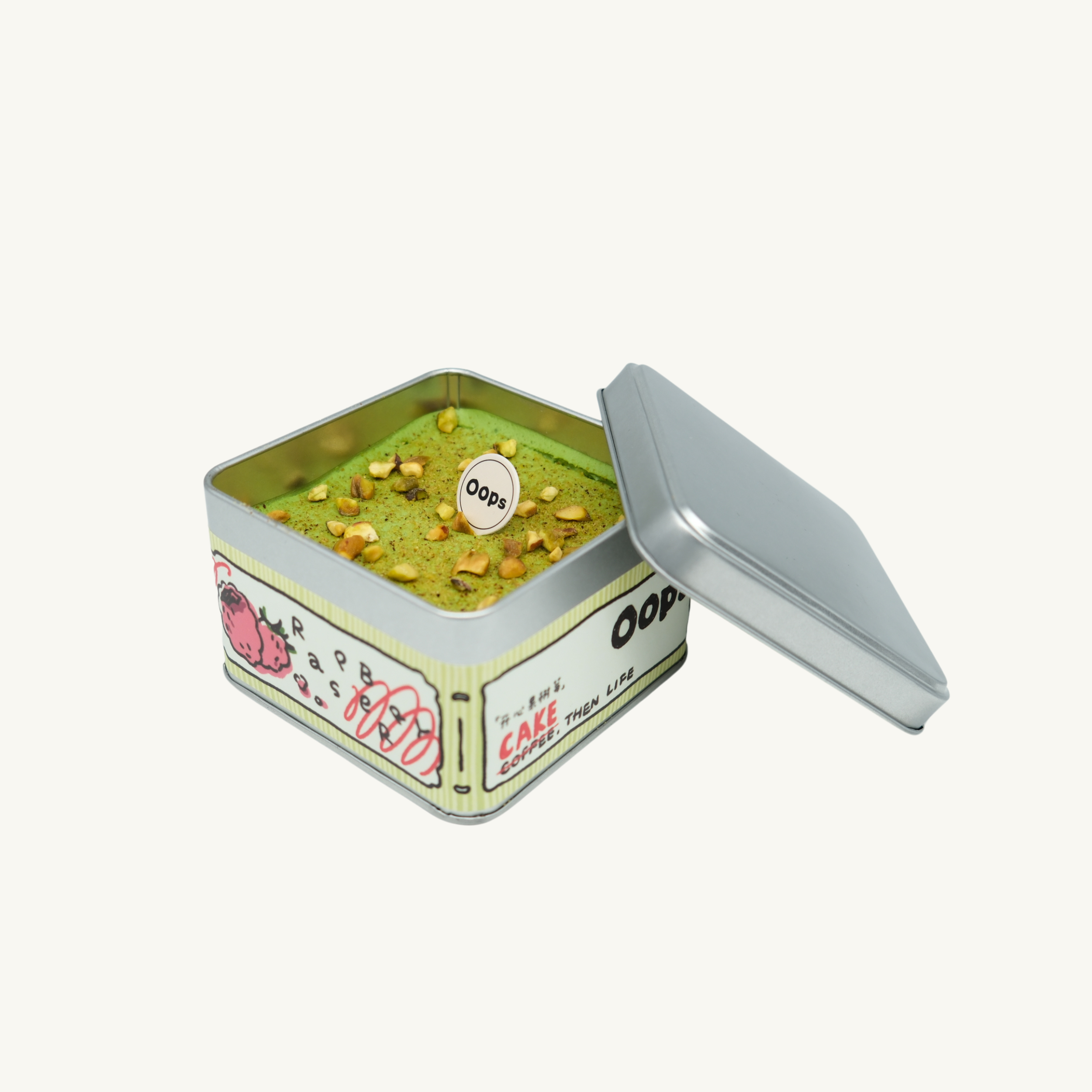 開心果樹莓盒子蛋糕