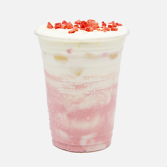 草莓乌龙牛乳茶